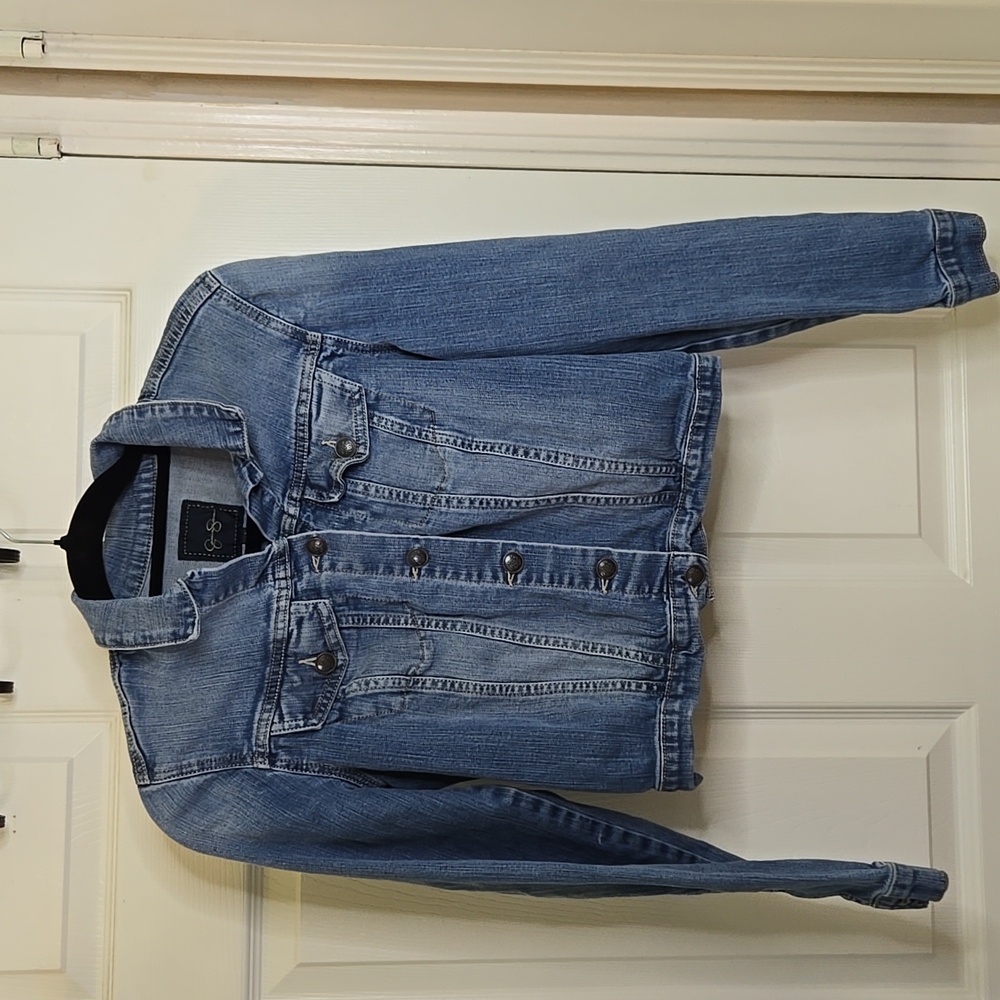 Blue Denim Jacket With Hello Kitty Ladybug - Picture 2 of 5